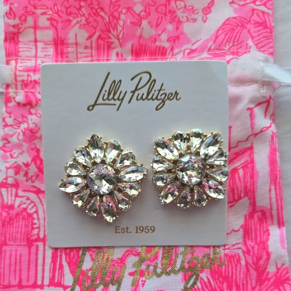 Lilly Pulitzer Spicy Socialite Stud Earrings - Picture 4 of 6